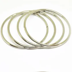 10pcs Big Circle Ring unwelded Inner Diameter Of 70mm DIY clothing accessories O Ring Silver Plated Backpack Collar Harness Ring