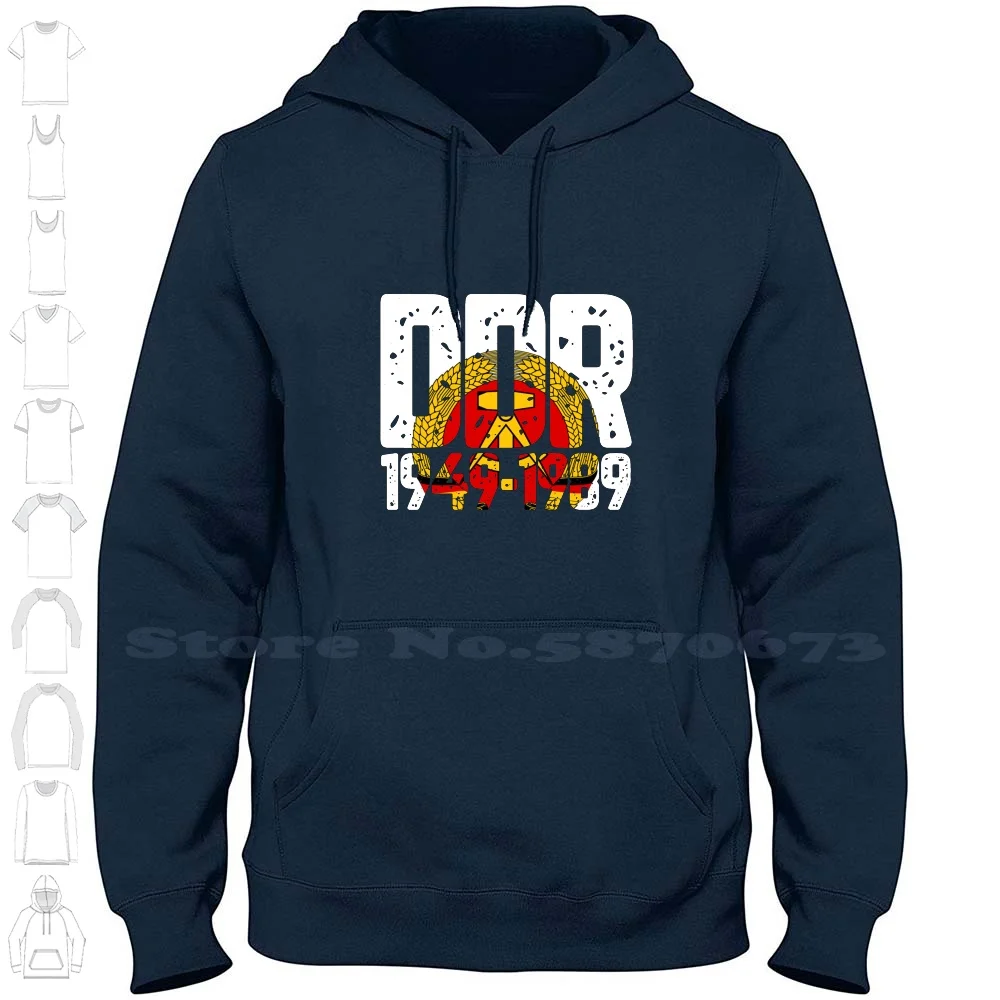 Gdr 1949-1989 100% Cotton Hoodie T-Shirt German Democratic Republic Erich Honecker East Germany Ossi Osi The Wall Berlin Wall