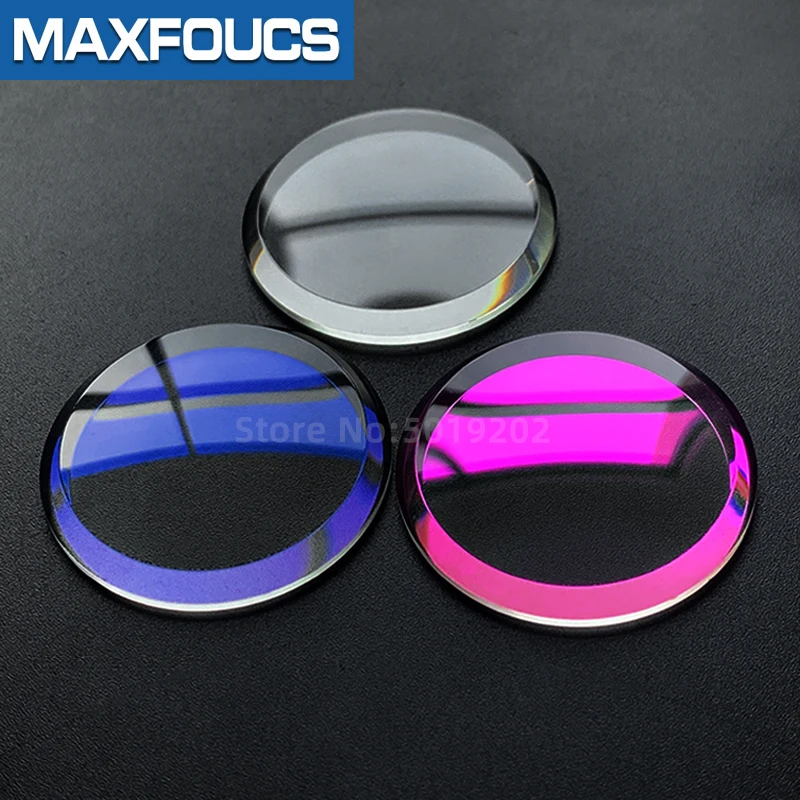 Double dome 32*3.5mm Mineral glass for Auto Divers 6306-7001 7002-7009  MOD Watch crystal glass Blue Red AR-coating