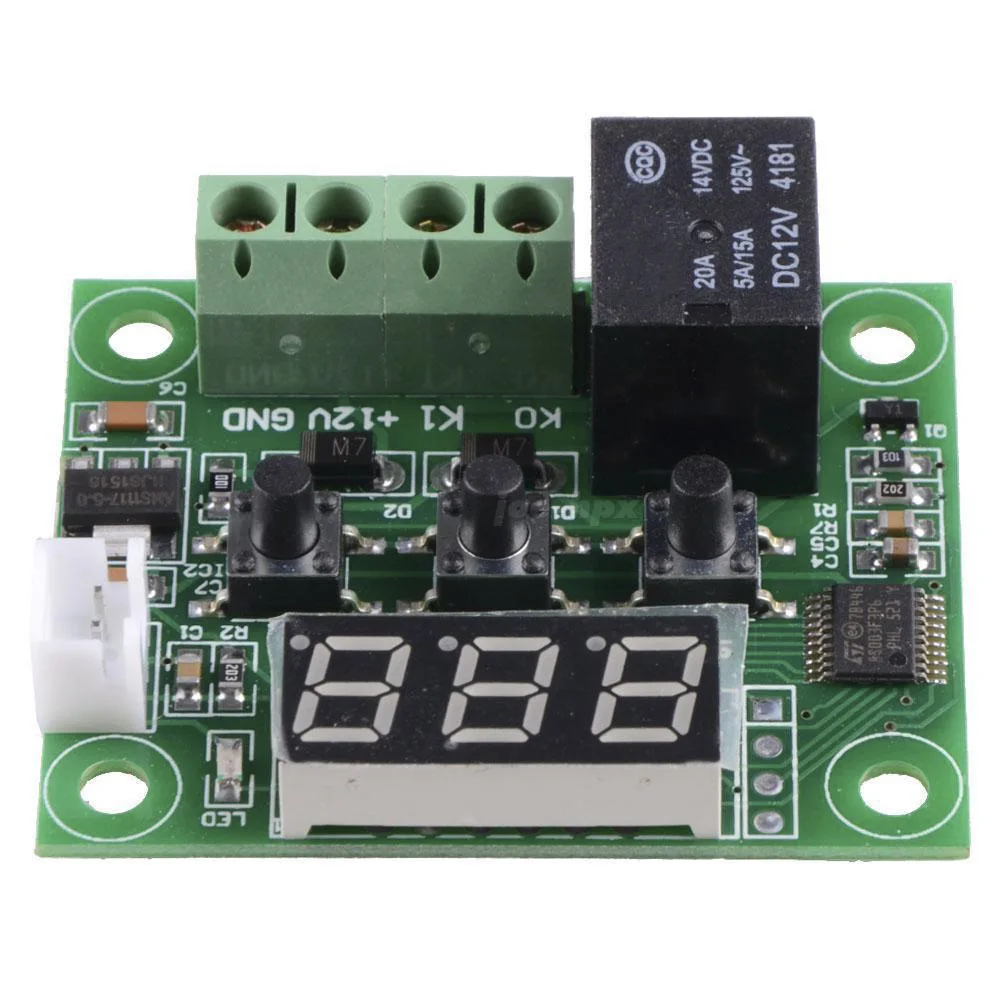 W1209 LED Digital Thermostat Temperature Controller Regulator DC 12 White LED Incubator Home Indoor Thermoregulator