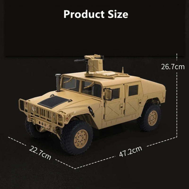 Wielkoformatowa zdalnie sterowana imitacja wojskowa ciężarówka terenowa 1/10 2.4G 16CH 4WD 30 KM/H szybka transformacja ciała elektryczny Buggy RC