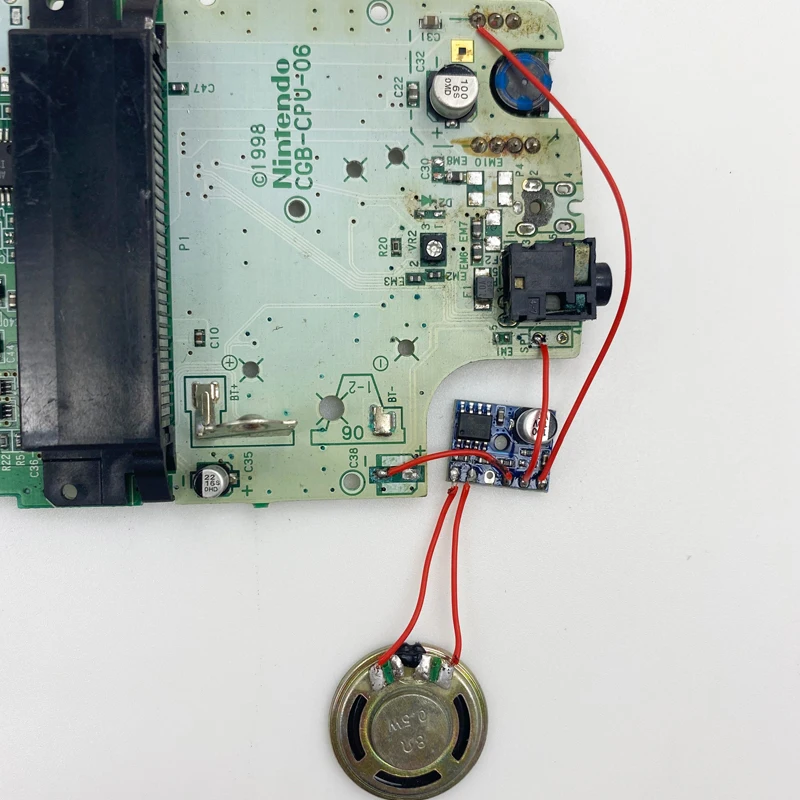 5 قطعة لا حاجة قطع مضخم رقمي صغير مجلس حجم يصل وحدة ل Gameboy اللون مقدما GBC GBA الصوت الصوت تعزيز الصوت