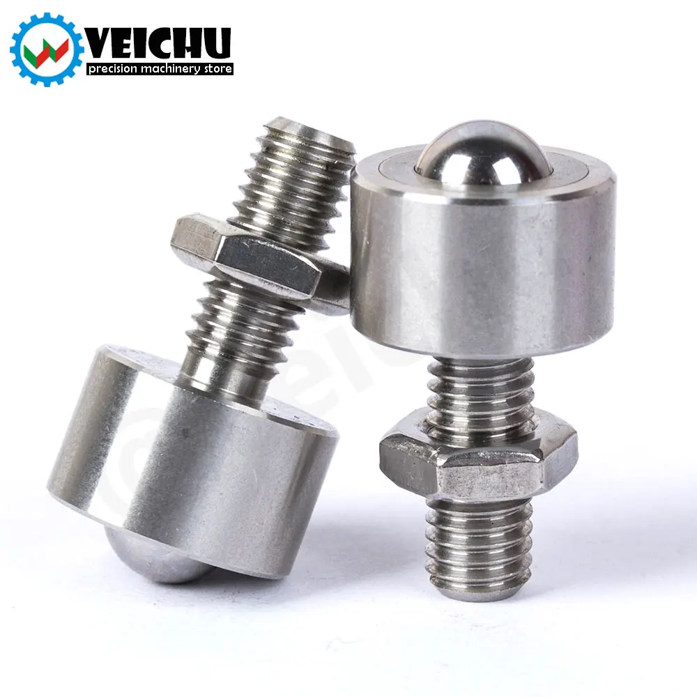 VEICHU Ball Rollers VCN315 Presision Ball Stainless Steel Transfer Unit Wheel Roller Plungers Ball With Lock-Nut