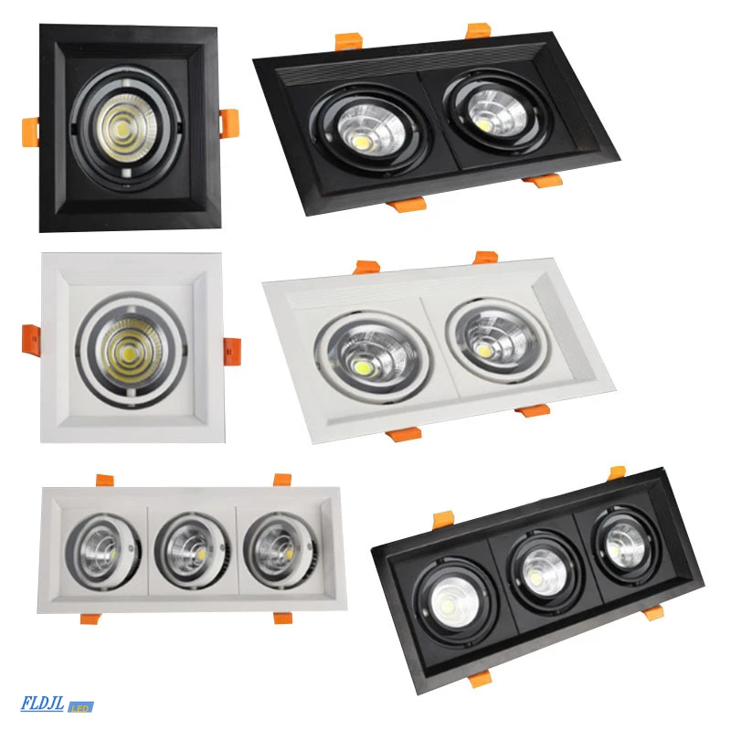 1Pcs 10W 20W 30W 110V 220V LED DIMMABLE Ceiling Downlight Recessed LED Wall lamp Spot light With LED Driver For Home Lighting