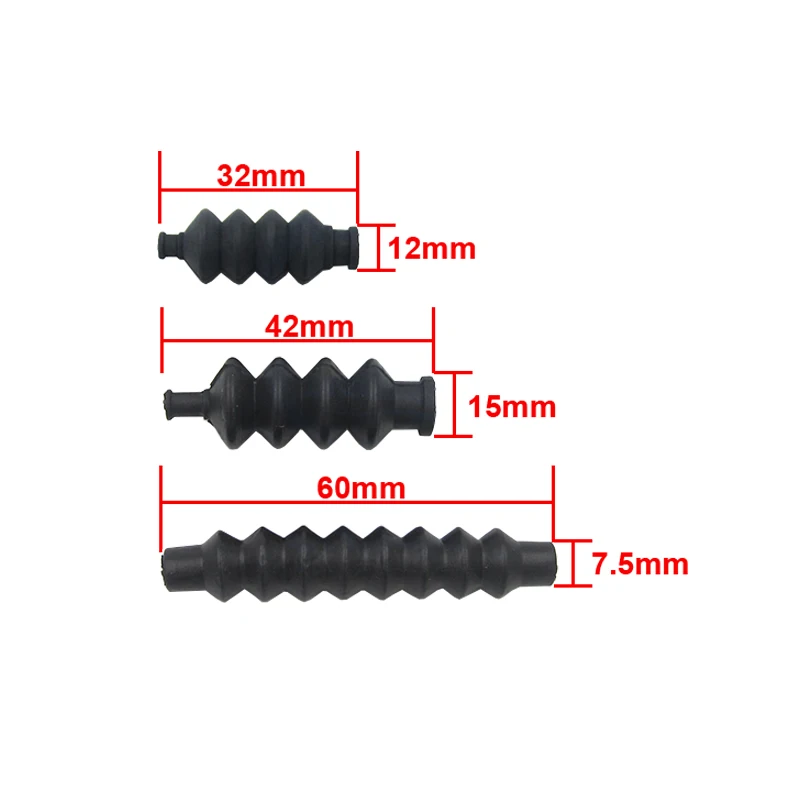 2pcs RC Boat L32/42/60mm Rubber Bellows Radio Box Seals For Rc Boat