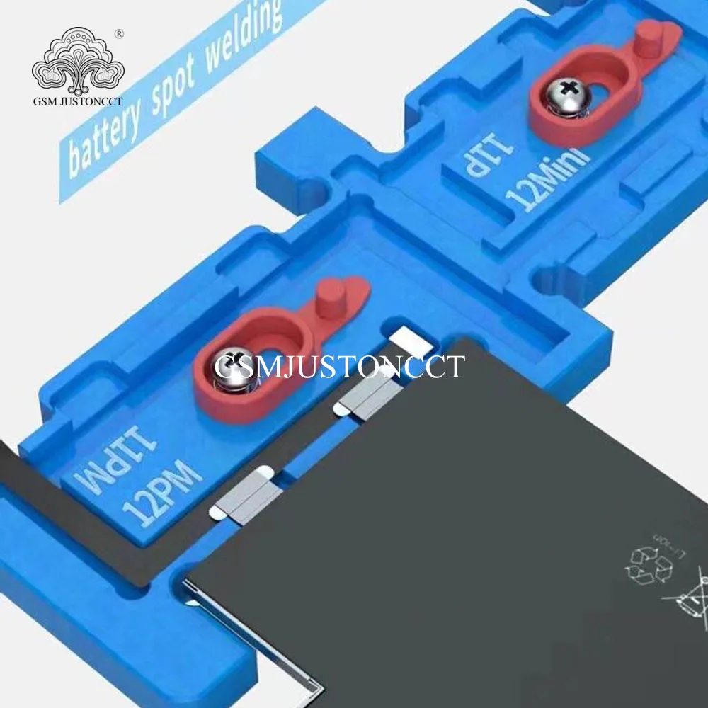 Supporto di bloccaggio per la riparazione della batteria del dispositivo di montaggio flessibile della batteria MIJING per iPhone 11, 12 Pro Max, Kit manicotto di saldatura