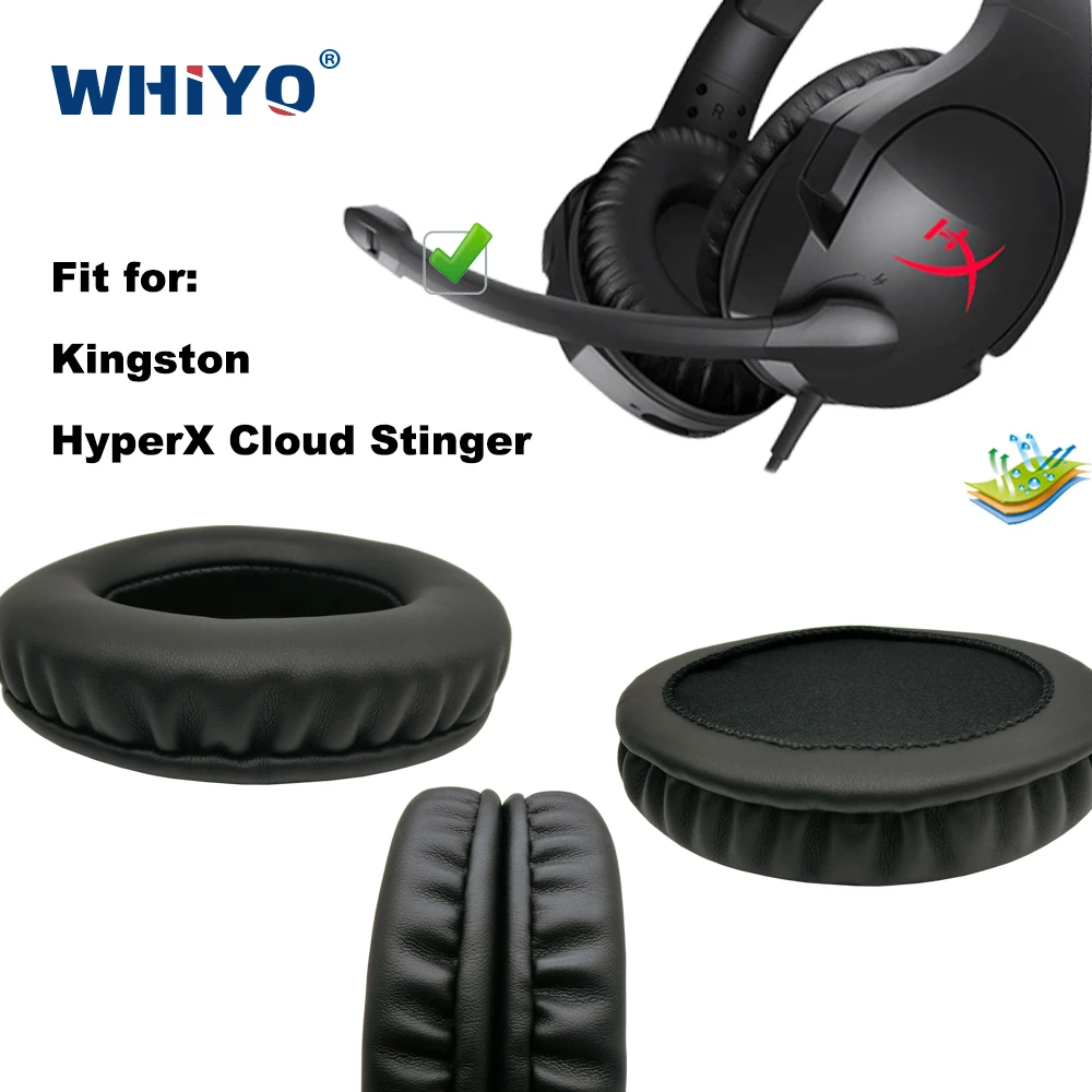 

Replacement Ear Pads for Kingston HyperX Cloud Stinger Headset Parts Leather Cushion Velvet Earmuff Earphone Sleeve Cover