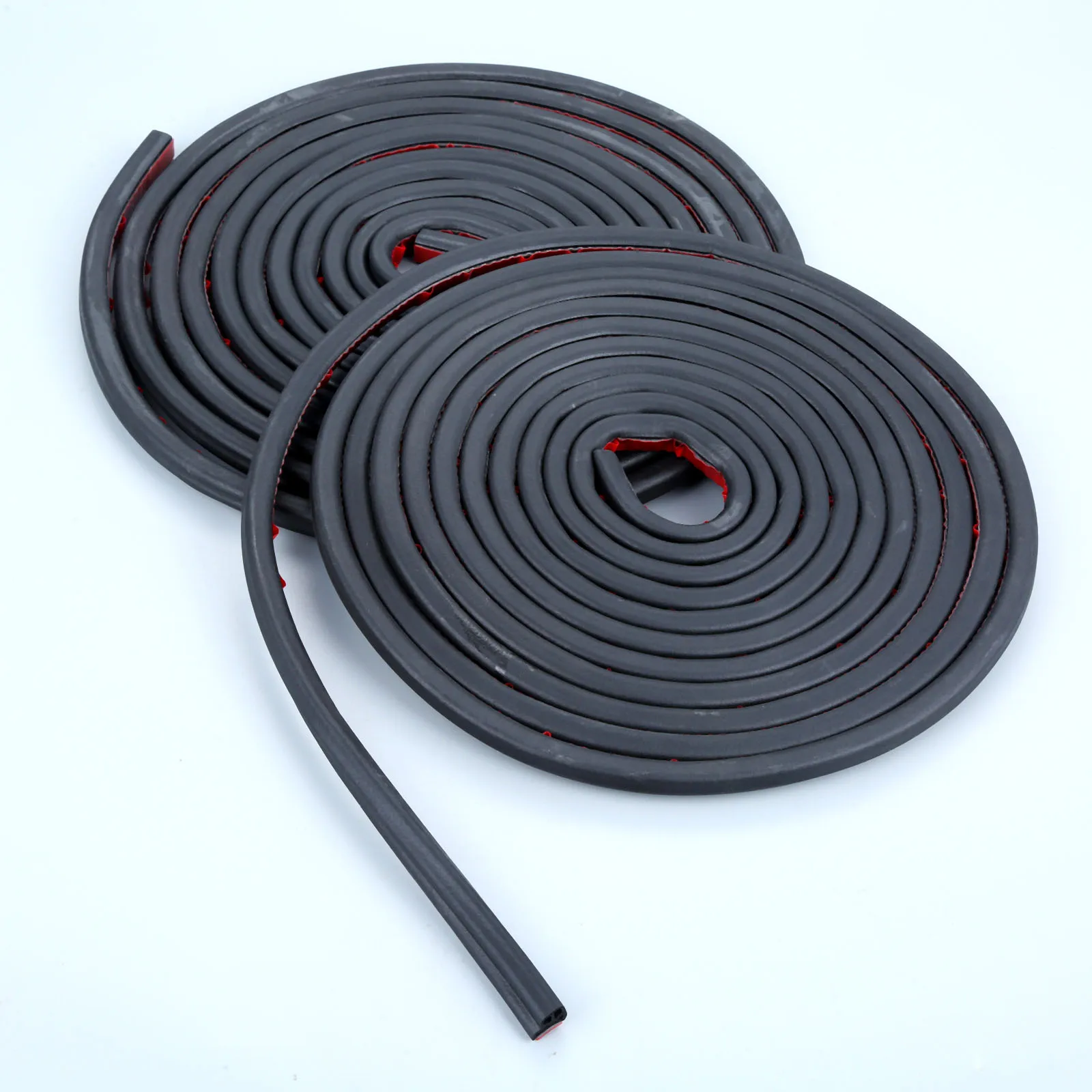 

mtsooning 2pcs 5Meters Auto Car Door Seal Strips Rubber Noise Insulation Soundproofing Weatherstrip Car Door Protector