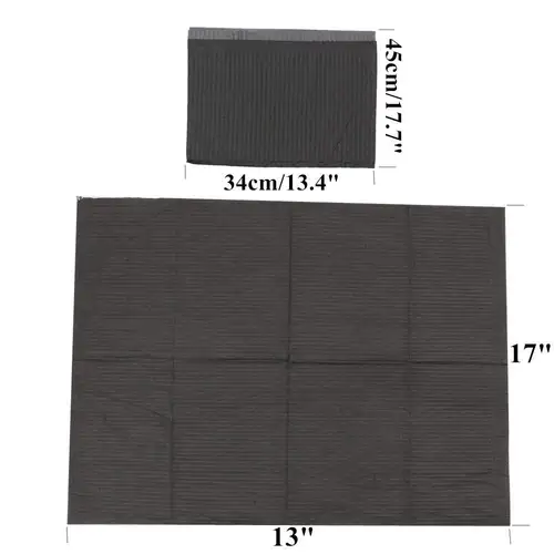 Imagen 2 del producto Toallitas de limpieza desechables para tatuajes, Baberos de perforación Dental, hojas de papel impermeables, accesorios para tatuajes, color negro, 250/125/50/20 piezas