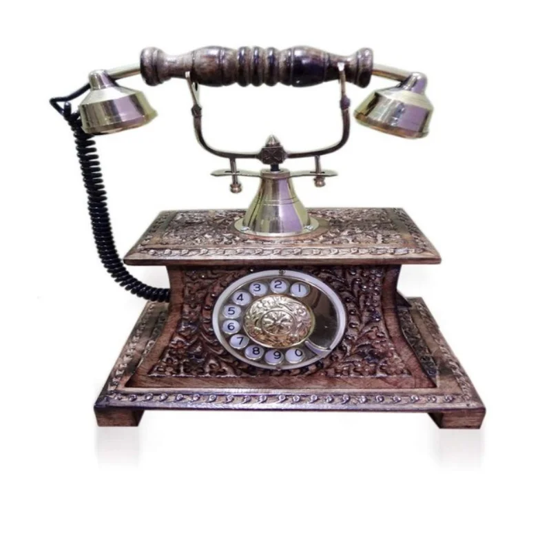 Best Quality Vintage Stylish Beautifully Handmade Decorated Corded Landline Telephone With Multi Function