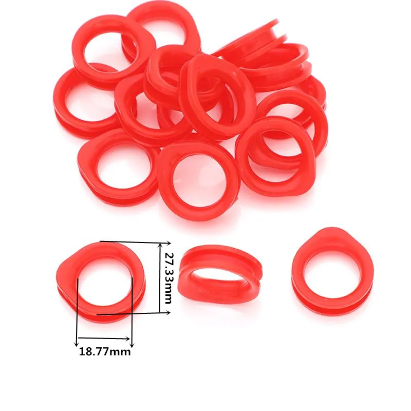 New High Grade Silicone Rings For Hairs Scissor Handles elasticity 10/50pcs Colorful Barber Ring Haircut Scissor Circle Shears