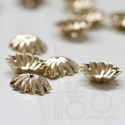 DIY Supply-Solid Brass Finding Bead Caps - 10mm (1869C)