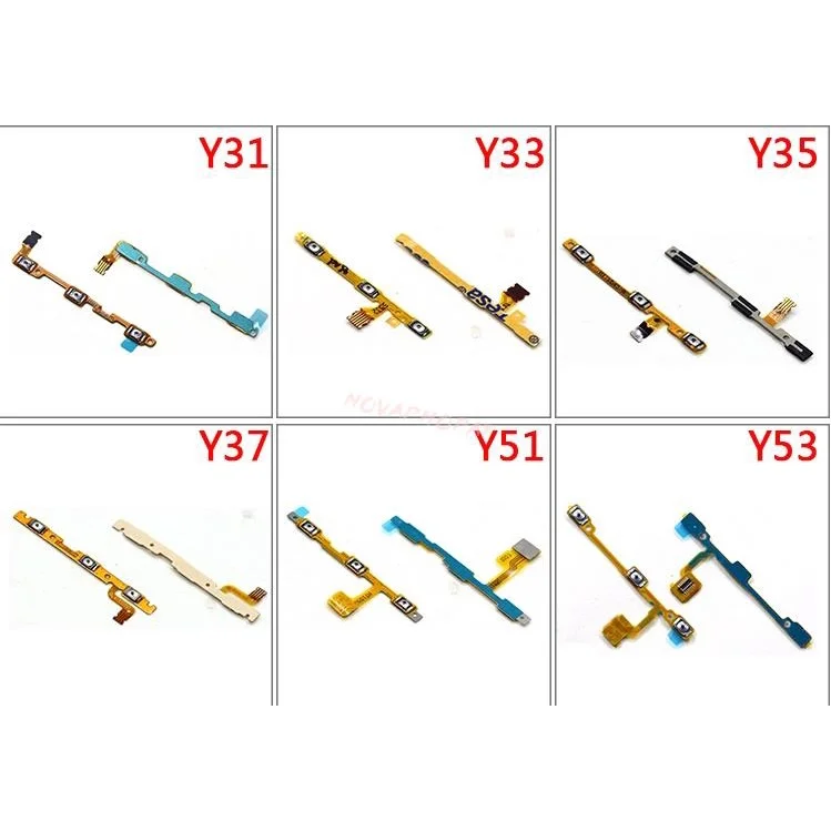 For Vivo Y20S Y3 Y33 Y35 Y37 Y50 Y51 Y53 Y55 Y66 Y67 Y69 Y71 Y75 Y79 Y75s Power On Off Volume Up Down Buttons Flex Cable Ribbon