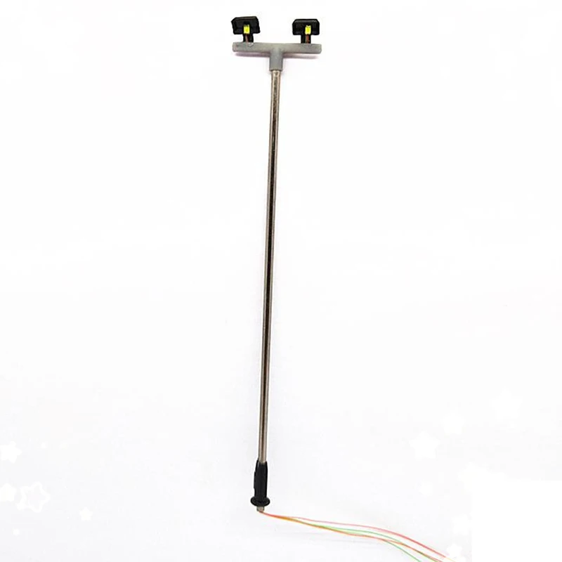 10Pcs 2Led Street Lamp 1:100 Ho Scale Street Light Scenery Mini Lamppost for Sand Table Model 2