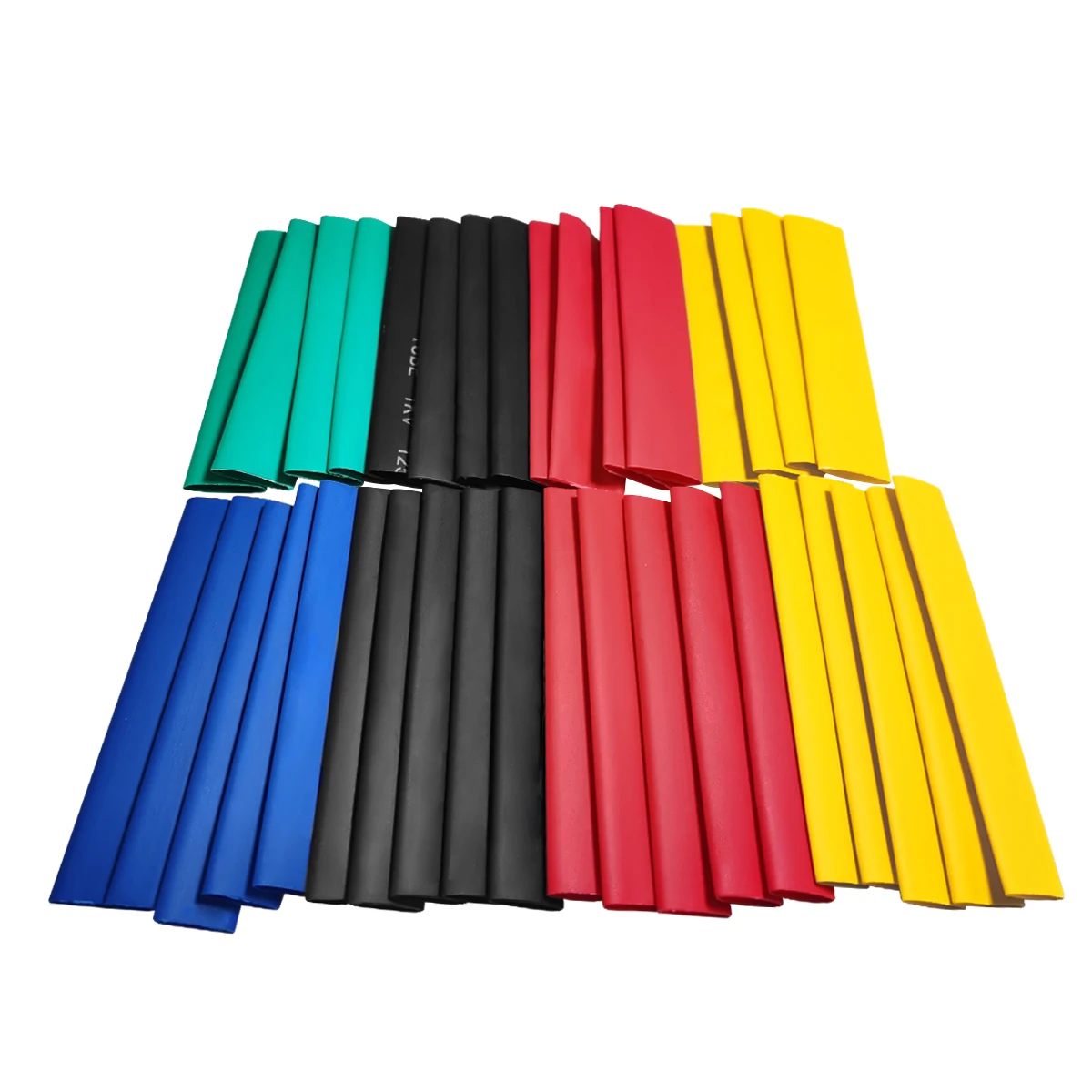 164Pcs Heat Shrink Tube Kit Shrinking Assorted Polyolefin Insulation Sleeving Heat Shrink Tubing Wire Cable 8 Sizes