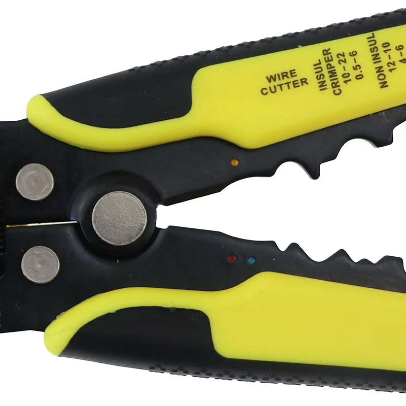 Alicate multifuncional para descascar fios, 0.2-0.6mm, ferramenta para crimpar cabos
