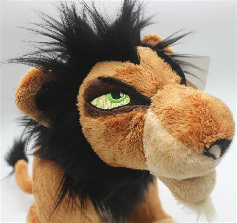 1 stück 35cm Der König Der Löwen Simba Narbe Plüsch Spielzeug Weiche Tier Lion Narbe Puppe Für Kinder Geburtstag Weihnachten geschenk