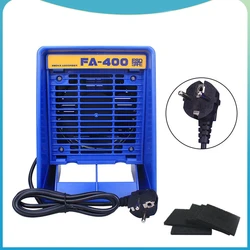 Fa400 solda absorvente de fumaça esd exaustor ventilador de ar de solda ventilador de exaustão desktop com filtro de carvão ativado