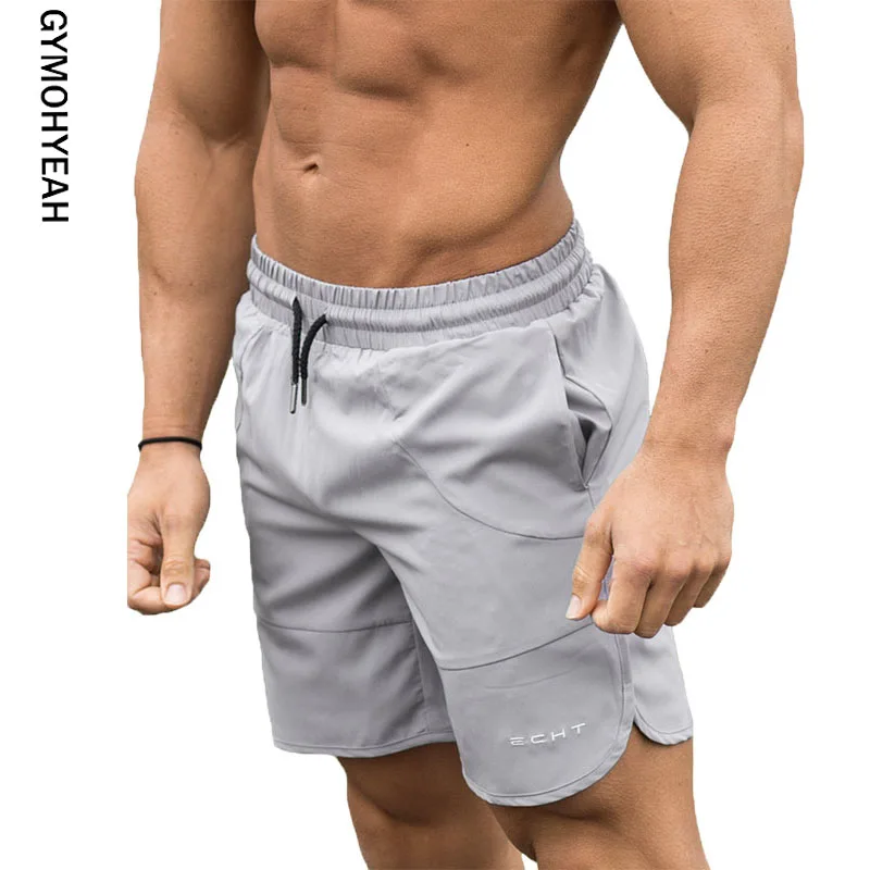 GYMOHYEAH New 2019 Summer Mens Fitness Bodybuilding Breathable Quick Drying Short Gyms Men Casual Joggers Shorts M-2xl Wholesale