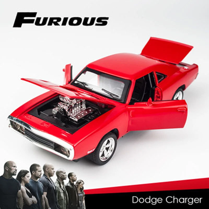 1:32 Dodge Charger Alloy Sports Car Model Diecasts & Toy Metal Muscle Car Model Simulation Sound Light Collection Kids Toy Gift