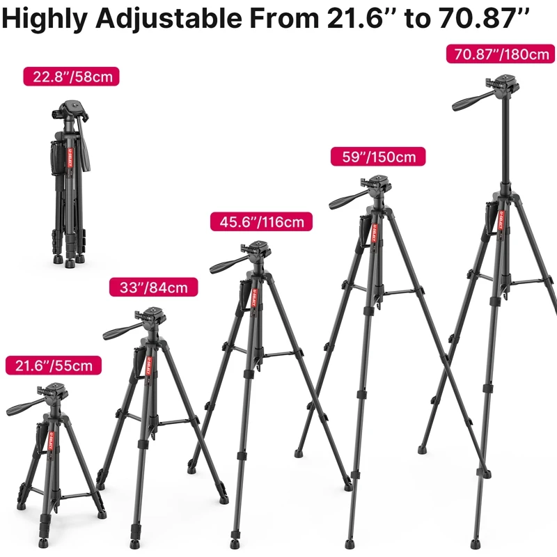 Ulanzi U-Select VT-01 Video Tripod System Professional Heavy Duty Tripod Monopod Max Load 3kg For DSLR Camcorder Photography