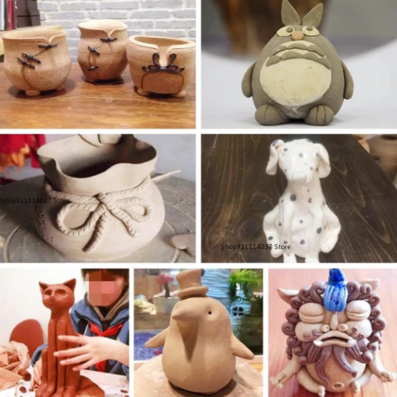 250g safety soft clay mud Jingdezhen for children\'s DIY porcelain clay sculpture kaolin white clay sculpture ceramic art XJ11