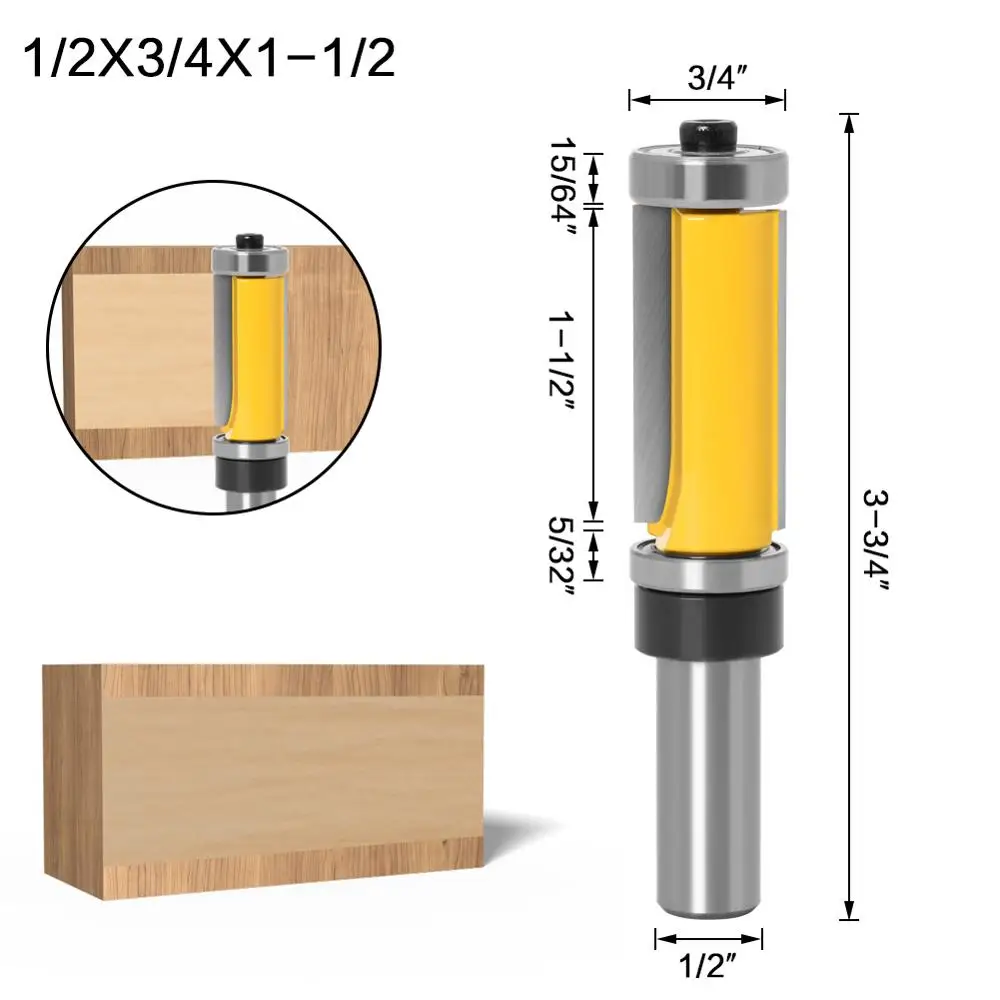 1pc 12mm shank 1/2inch shank  1-1/2\