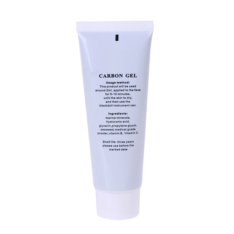 Gel seguro do creme do carbono 80ml para o rejuvenescimento da pele do laser que clareia a pele limpeza profunda creme hidratante da cara cuidados profundos da pele