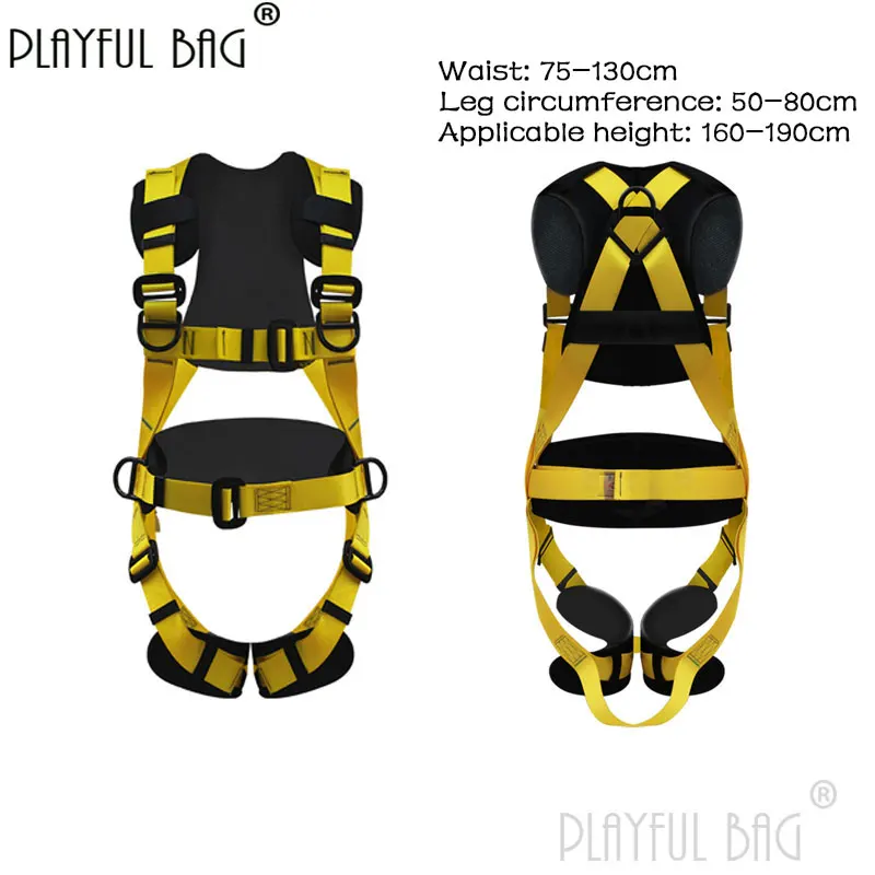 

PB Playful bag Full body five point Safety Belt Waist cover Outdoor high work safety belt Electric construction protection ZL74