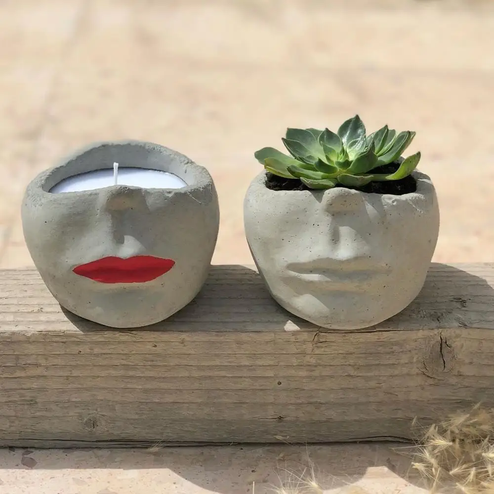 

Flower pot Mold Concrete Planter Mold Silicone Tealight Holder Mold Concrete Candle Holder Molds Cement Candle Vessel Molds