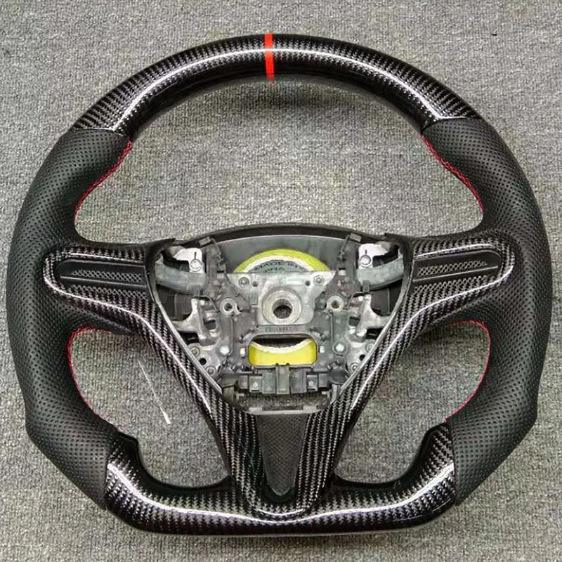 

Steering Wheel Carbon Fiber Steering Wheel D-Type For Honda Civic 2007 2008 2009 2010 2011 2012 2013-2021 8th 10th