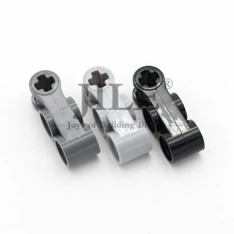 Moc Technology Axle and Pin Connector Perpendicular 3L with 2 Pin Holes 42003 DIY Building Blocks Bricks Compatible Accessories