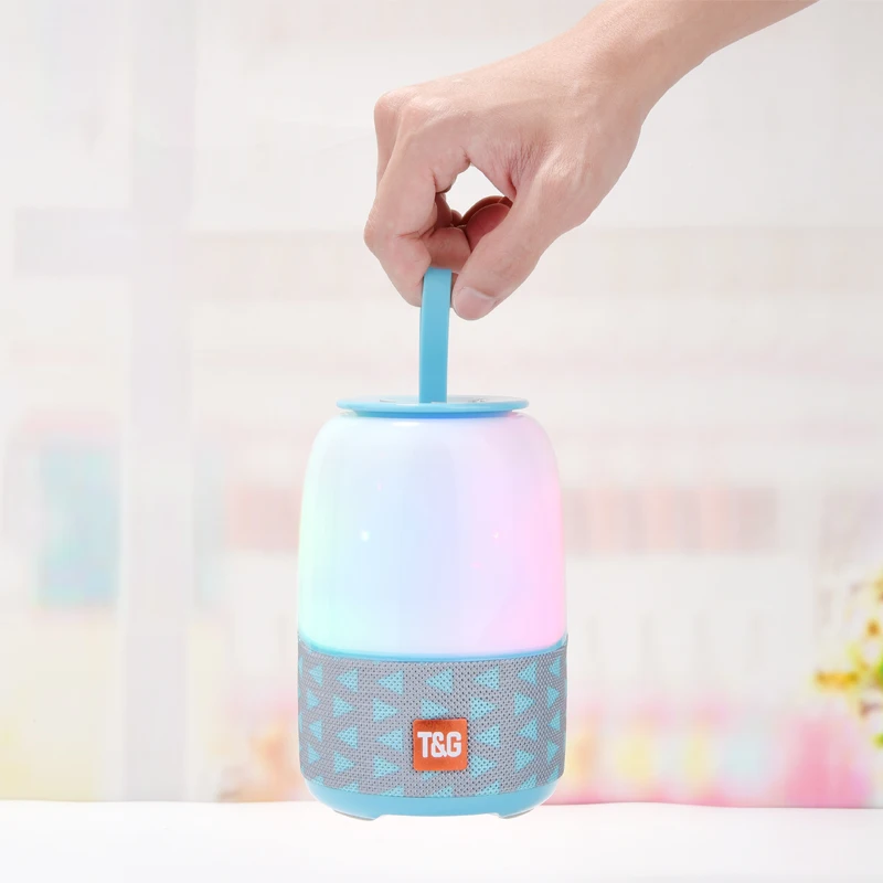 T & G TG608 LED Flash Light ลำโพงบลูทูธแบบพกพา Mini Wireless ลำโพงซับวูฟเฟอร์กันน้ำกลางแจ้งเพลงกล่องลำโพง