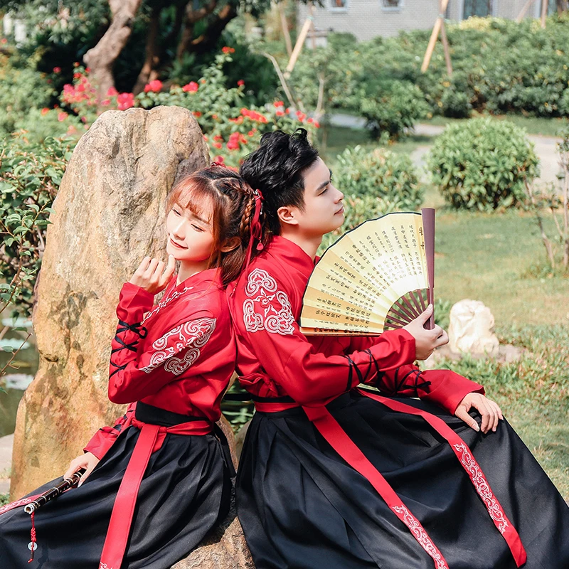 Hanfu Han element para hombre y mujer, ropa de clase china, fotos diarias de graduación, ropa de rendimiento de Artes Marciales antiguas