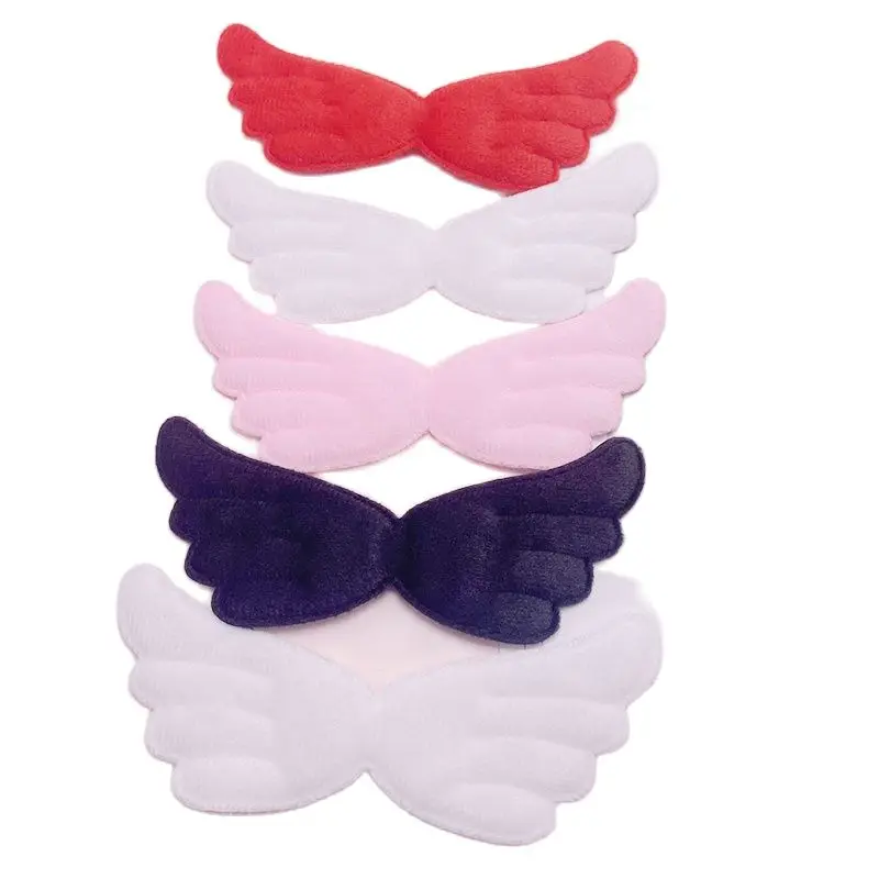 30 Stück/Set, 13,5 x 6 cm, Filz-Engelsflügel-Applikation zum Aufnähen, für handgefertigte Kleidung, Hüte, als Nähzubehör, für DIY-Haarspangen und als Aufnäher. – Detail 7