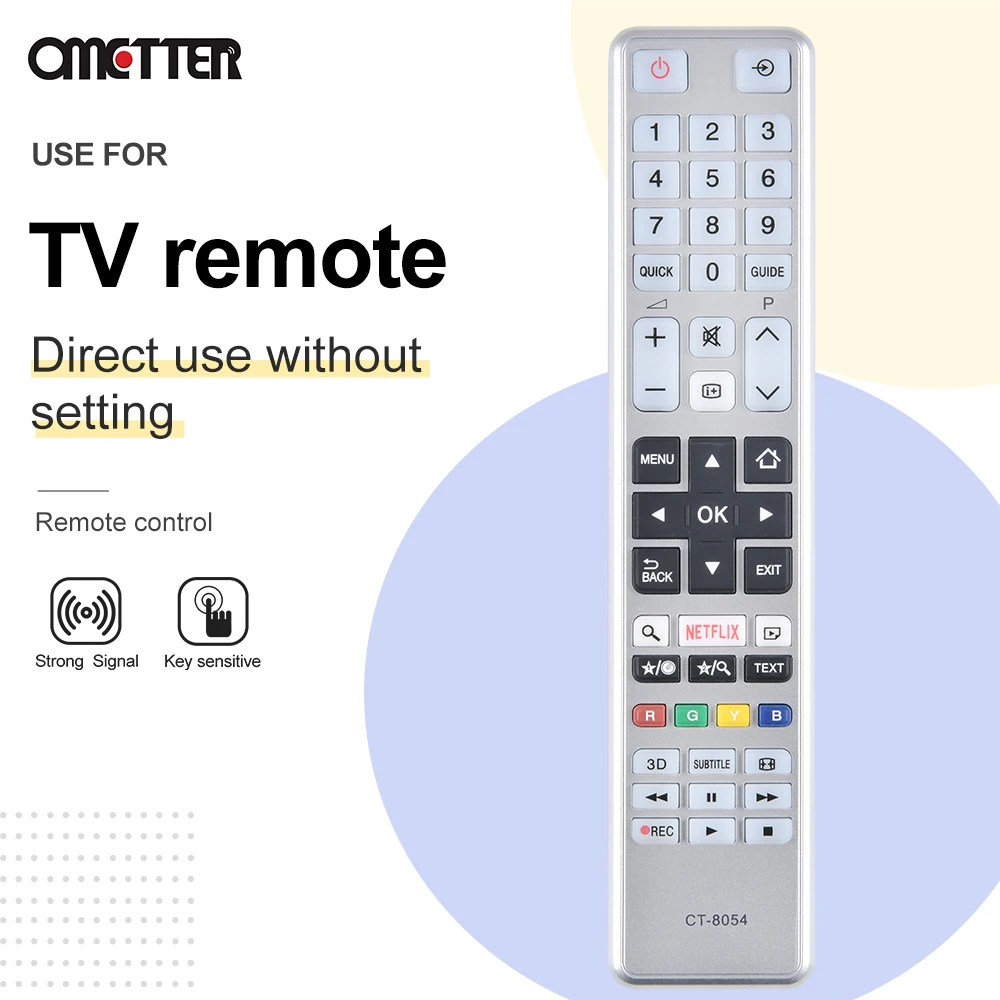 Подходит для телевизора Toshiba с дистанционным управлением, модель CT8054 55S3653DB 433MHZ/40L3453DN / 32L3447DG / 48L3443DG / 48L3553
