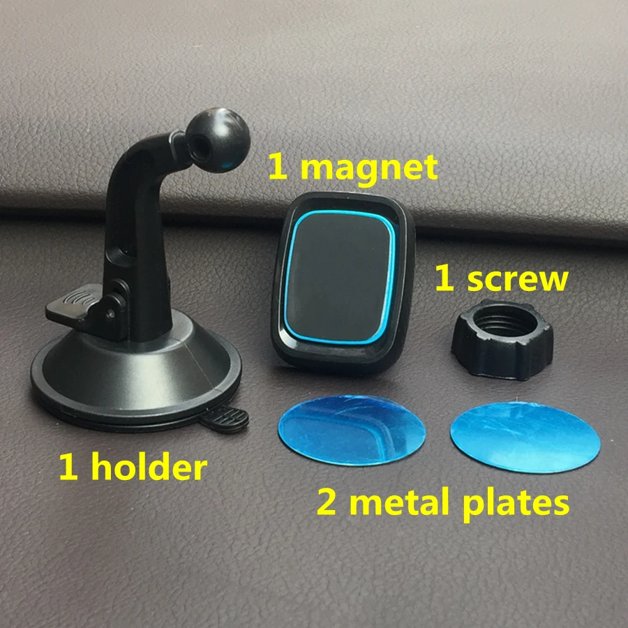 Carbon Fiber Strong Magnetic Phone Holder in Car Dashboard Windshield Mount GPS Support Phone Stand Bracket Magnetic Holder