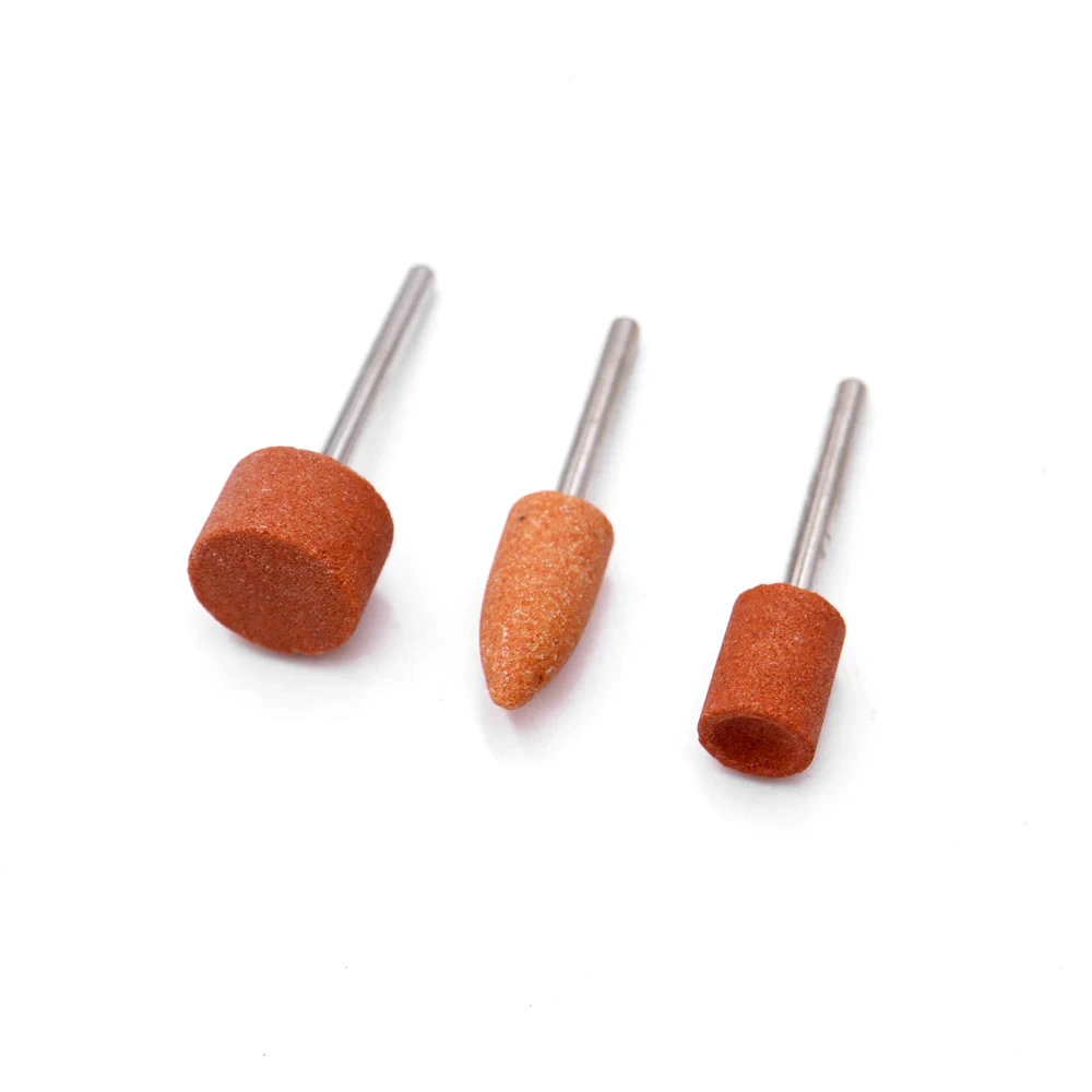 Grindstone grinding bits 3x10/15mm Sanding Bits Abrasive Block Sanding Polisher Trimming Manicure Nails Polishing