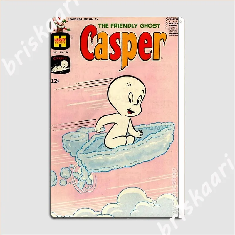 Vintage Casper Metal Sign Wall Cave Classic Living Room Wall Plaque Tin Sign Posters