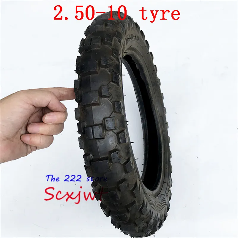 Rear TIRE 10 inch Black Wheel tire 2.50-10 Tyres and inner tubes for CRF50 dirt pit bike motocross off road motorcycle