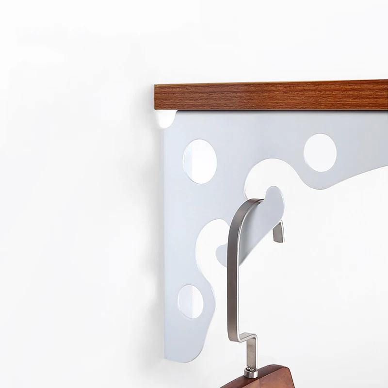 2PCS White Triangle Folding Angle Bracket Heavy Duty Adjustable Wall Mounted for Bench Table Shelf DIY Furniture Hardware