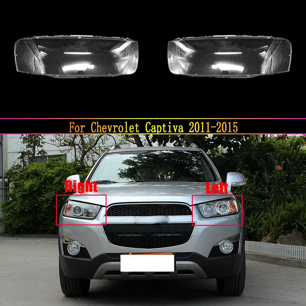 For Chevrolet Captiva 2011-2015 Car Accessories Headlamps Transparent Lampshades Lamp Shell Headlights Lens Cover