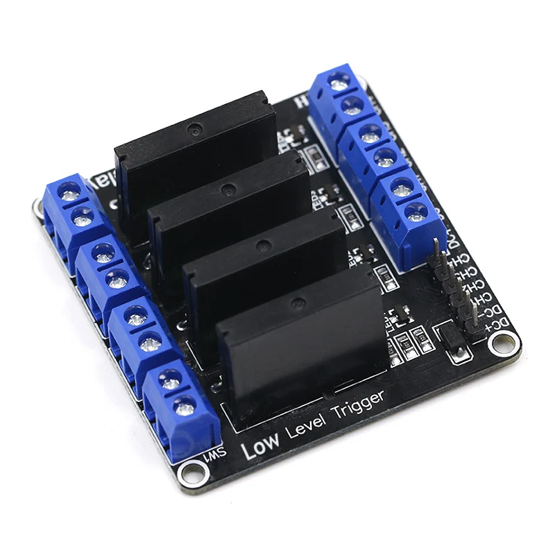 5V 1/2/4/6/8 Channel Solid State Relay Module Hight / Low Level SSR G3MB-202P 240V 2A Output with Resistive Fuse For Arduino