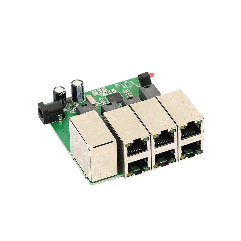 8-port 100M Switch Module Cable to Network Port 5-12V Network Data Transmission Project Debugging Branch Board