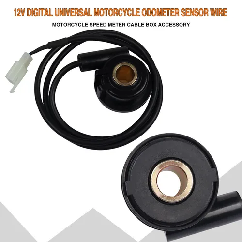 Imagen 2 del producto Velocímetro Universal para motocicleta de 12V, odómetro Digital, Sensor, Cable, conjunto de cables, medidor de velocidad, accesorio de caja de Cable