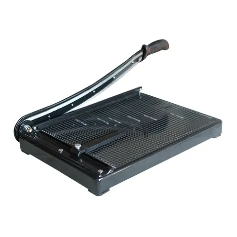 DC-8106 수동 PVC 정밀 종이 커터 커버, 사진 복사 종이 판지 커터, 스틸 베이스, 곡선 스틸 커터
