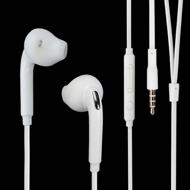 3.5mm jack Headset Earphone Mic Remote Volume Control for Samsung Galaxy S6 Edge S5 S4 Note 5 4 3 Handfree Headphone Earbuds