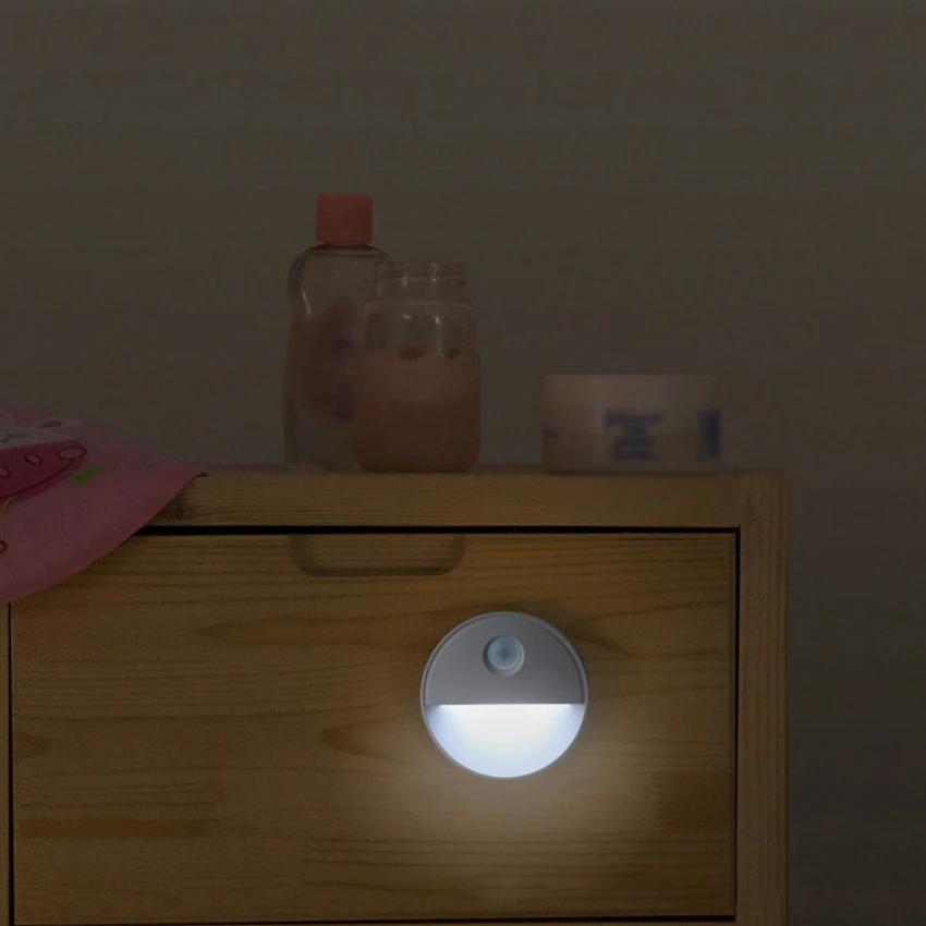 Self-stick Night Light, Warm White / White LED, Motion Sensor, Closet Light, Wall Hanging Light for Bedroom, Bathroom, Kitchen