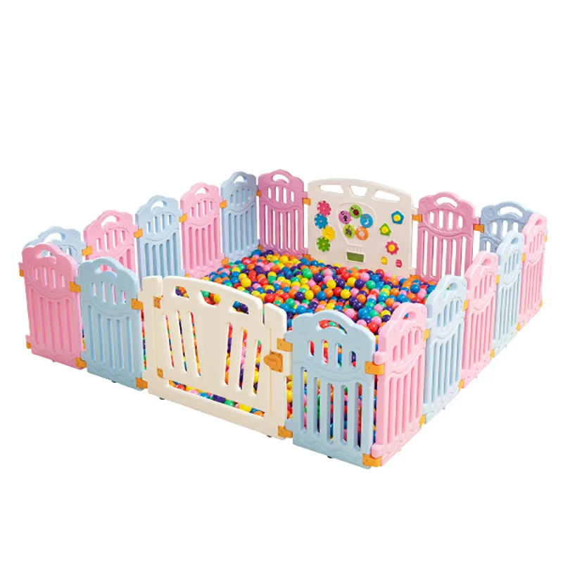 Colorful Baby Crib Fence Indoor Household Shatter-resistant Children Game Protection Infant Crawling Oceans Ball Pool