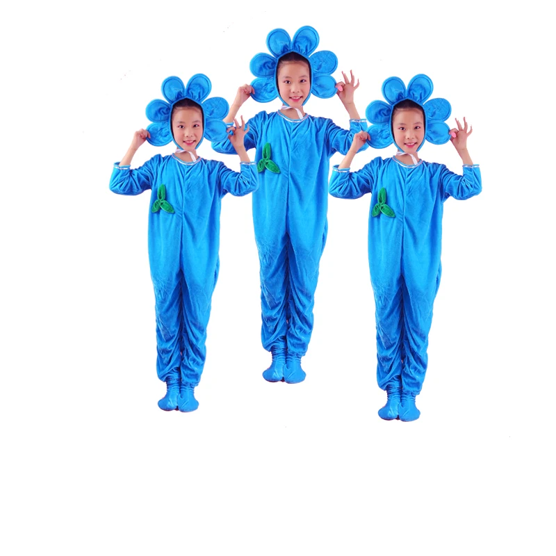 Lovely Flower Dance Costume For Children Kndergarten School Performance Clothing Plant Cosplay Clothing